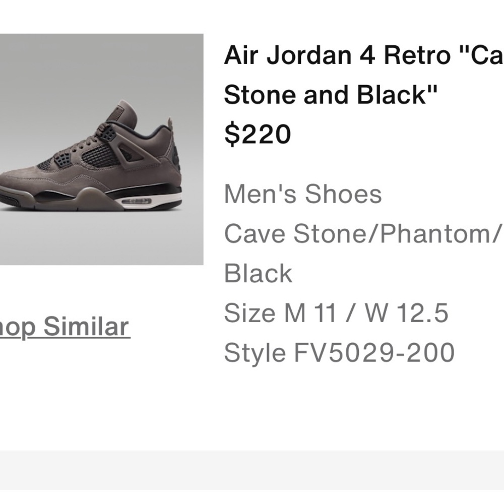 Jordan 4 Retro Phantom Black Sneakers